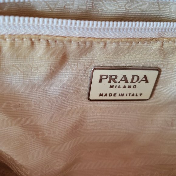 Prada leather hobo tote bag purple Pink blue white yellow grey ivory tie dyed - Picture 15 of 16